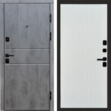 Дверь Termo Door Вертикаль Бетон Flat Белый софт