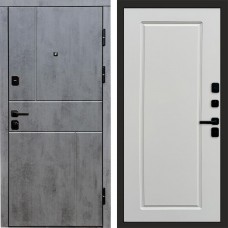 Входная дверь Termo Door Вертикаль Бетон Гранд Слоновая кость