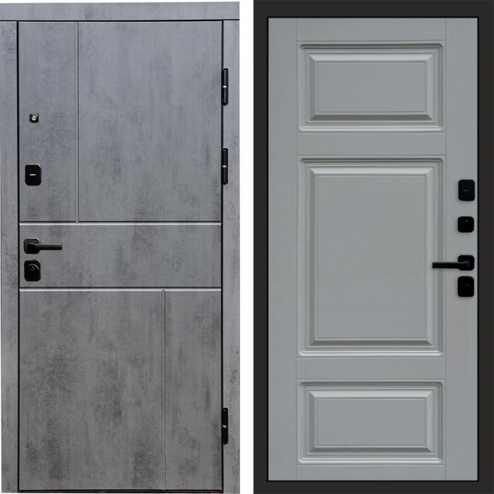 Дверь Termo Door Вертикаль Бетон Лион Grey софт