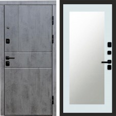 Дверь Termo Door Вертикаль Бетон Зеркало Триумф Белый софт