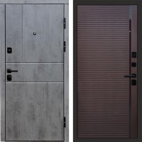 Входная дверь Вертикаль Бетон Porte Шоколад