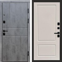 Дверь входная Termo Door Вертикаль Бетон Марсель Слоновая кость
