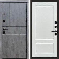 Дверь входная Termo Door Вертикаль Бетон Марсель Белый софт