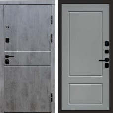 Дверь входная Termo Door Вертикаль Бетон Марсель Grey софт