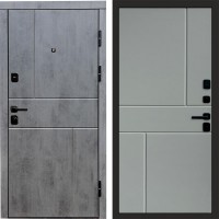 Дверь Termo Door Вертикаль Бетон Горизонт Grey софт