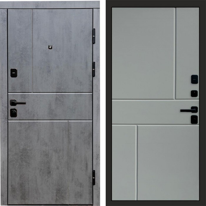 Дверь Termo Door Вертикаль Бетон Горизонт Grey софт