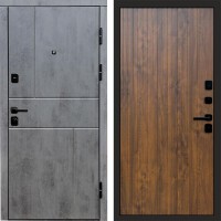 Дверь Termo Door Вертикаль Бетон Flat Дуб