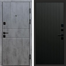 Termo Door Вертикаль Бетон Flat Черный кварц