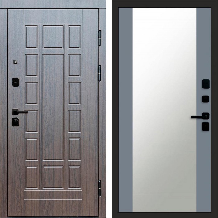 Входная дверь Виргиния Венге Зеркало 27 Grey Софт