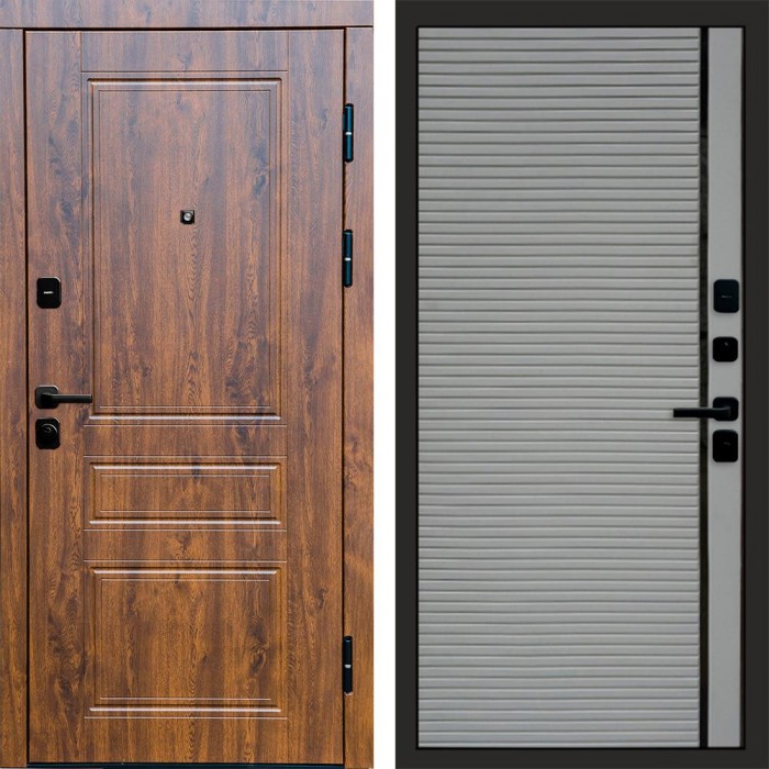 Входная дверь Орегон дуб Porte Grey софт