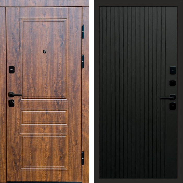 Termo Door Орегон дуб Flat Черный кварц