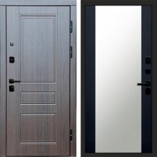 Входная дверь Орегон венге Зеркало 27 Черный кварц + тонировка