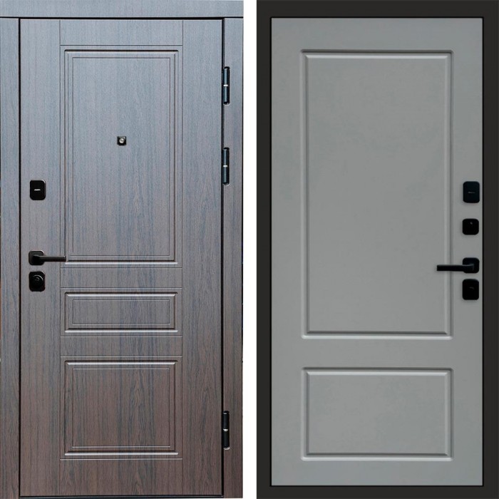 Дверь входная Termo Door Орегон венге Марсель Grey софт