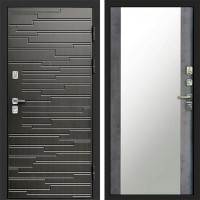 Входная дверь Ривьера венге Зеркало бетон темный