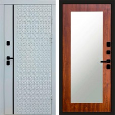 Входная дверь White Line Зеркало триумф дуб