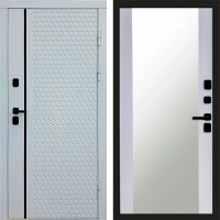 Входная дверь White Line Зеркало белый софт