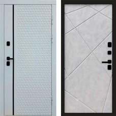 Входная дверь White Line Лучи бетон светлый