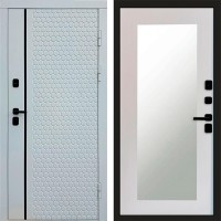 Входная дверь White Line Зеркало Триумф лиственница белая