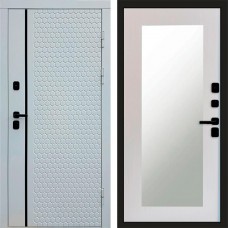 Входная дверь White Line Зеркало Триумф лиственница белая