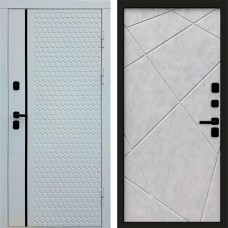 Входная дверь White Line Горизонт бетон светлый