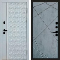 Входная дверь White Line Лучи бетон темный