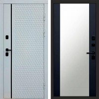 Дверь Termo Door White Line Зеркало 27 Черный кварц + тонировка