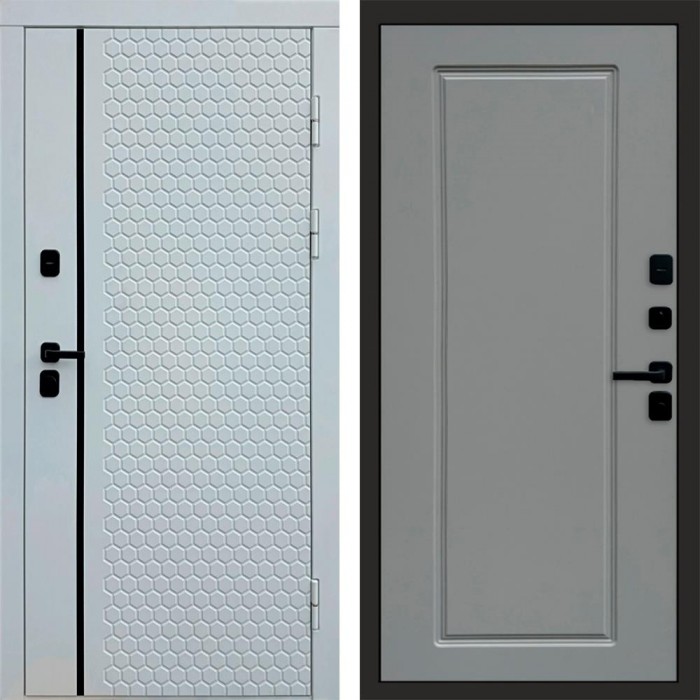 Входная дверь White Line Гранд Grey софт