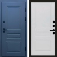 Входная дверь Орегон Графит Классика Белый матовый