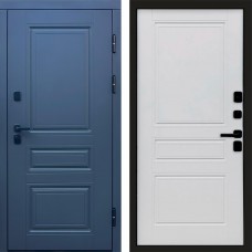 Входная дверь Орегон Графит Классика Белый матовый