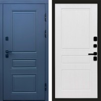 Входная дверь Орегон Графит Классика белое дерево