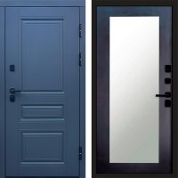 Входная дверь Орегон Графит Зеркало триумф венге