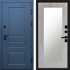 Входная дверь Орегон Графит Зеркало триумф бетон светлый