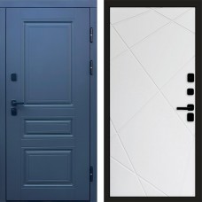 Входная дверь Орегон Графит Лучи белый