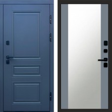 Входная дверь Орегон Графит Зеркало 27 Grey Софт