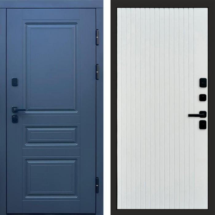 Дверь Termo Door Орегон Графит Flat Белый софт