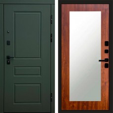 Входная дверь Орегон Грин Зеркало триумф дуб