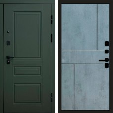 Входная дверь Орегон Грин Горизонт бетон темный