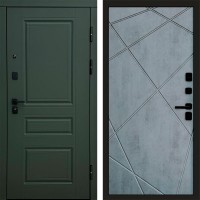 Входная дверь Орегон Грин Лучи бетон темный