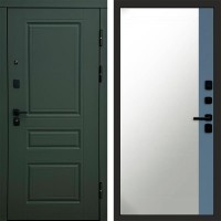 Входная дверь Орегон Грин Зеркало фацет Grey софт