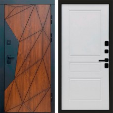Входная дверь Геометрия Классика Белый матовый