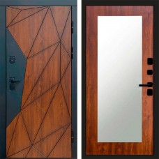 Входная дверь Геометрия Зеркало триумф дуб