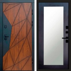 Входная дверь Геометрия Зеркало триумф венге