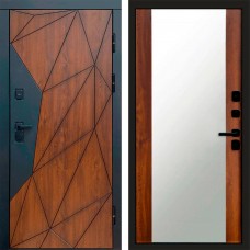 Входная дверь Геометрия Зеркало дуб