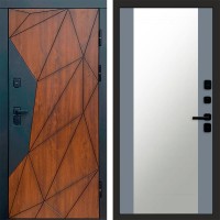 Входная дверь Геометрия Зеркало 27 Grey Софт