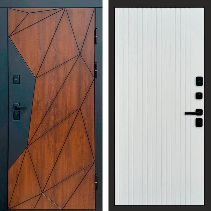 Дверь Termo Door Геометрия Flat Белый софт