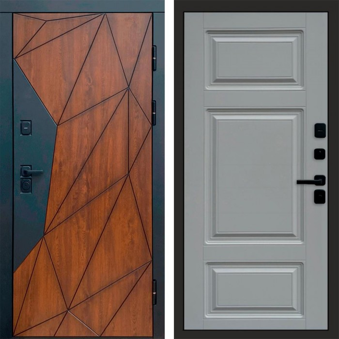 Дверь Termo Door Геометрия Лион Grey софт