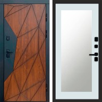 Дверь Termo Door Геометрия Зеркало Триумф Белый софт