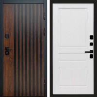 Входная дверь Кантри Классика белое дерево