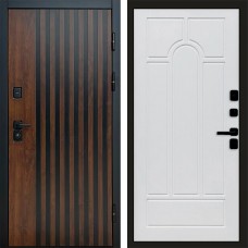 Входная дверь Кантри Арка белое дерево