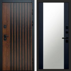 Дверь Termo Door Кантри Зеркало 27 Черный кварц + тонировка